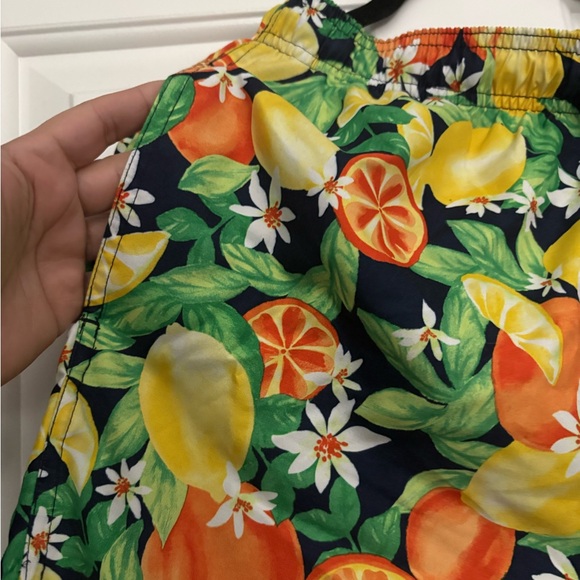 EUC Old Navy Citrus Burst Men's Swim Trunks - Picture 2 of 6